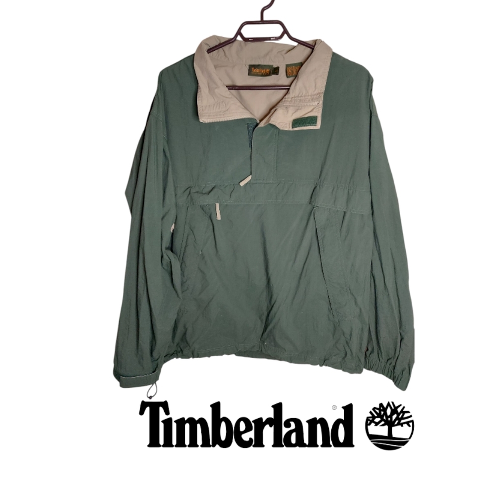 Timberland Men's Army Green Outdoor Pull Over Jacket